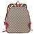 Zaino GUCCI GG Supreme PVC Beige Silver 501976 Auth 191263SM - vista 3