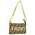 FENDI Zucca Canvas FRAGMENT Pouch Accessori Marrone Argento 8BS073 Auth 191705SAM