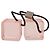 LOUIS VUITTON Hair Cube Unclean Hair Tie plástico 2 Set Orange LV Auth BA13858 Laranja - vista 4