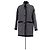 Claudie Pierlot Abrigo de lana antracita Gris antracita