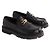 Mocassini Céline in pelle nera Nero - vista 3