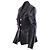 Balmain Black Leather Double-Breasted Blazer - view 2