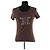 Camiseta de algodón marrón Céline M Castaño