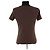 Camiseta de algodón marrón Céline M Castaño - vista 4
