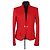 Blazer rojo de algodón Gucci Roja