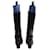 Bottes en cuir noir Yves Saint Laurent Taille 40  - vue 2