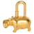 Hermès Cadena Hippopotamus 2005 Annee Des Fleuves Gold Lock Charm  - vista 4