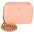Chanel Coral Quilted Lambskin Pearl Crush Camera Vanity Case Rosa