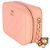 Chanel Coral Quilted Lambskin Pearl Crush Camera Vanity Case Rosa - vista 3