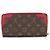 Carteira Retiro Zippy em Canvas Monogram Cherry da Louis Vuitton Marrom Vermelho - vista 2