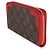 Carteira Retiro Zippy em Canvas Monogram Cherry da Louis Vuitton Marrom Vermelho - vista 3