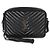 Borsa Camera Lou in pelle di vitello matelassé nera Saint Laurent Nero - vista 8