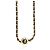 Gabrielle Collana Choker Chanel in pelle CC placcata oro 2022