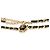 Gabrielle Collana Choker Chanel in pelle CC placcata oro 2022 - vista 2