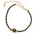 Gabrielle Collana Choker Chanel in pelle CC placcata oro 2022 - vista 3