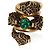 Gucci Goldbeschichteter Tigers Hear Wrap Ring