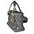 Christian Dior Borsa Tote Lady Dior Medium in pelle Cannage morbida argento metallizzato - vista 2