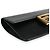 Mini borsa Baguette piatta Fendi in pelle di vitello nera con tracolla 'Strap You' nera Nero - vista 6