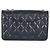 Chanel Blue gestepptes Lammleder All Slide Long Wallet On Chain Blau - Ansicht 2