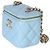 Chanel Blue gestepptes Lammfell Coco Chain Mini Vanity Case Blau - Ansicht 3
