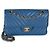 Timeless Borsa Chanel Blue Chevron Lambskin Small Classic Double Flap