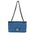 Timeless Borsa Chanel Blue Chevron Lambskin Small Classic Double Flap - vista 5