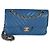 Timeless Borsa Chanel Blue Chevron Lambskin Small Classic Double Flap - vista 8