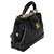 Clutch Nano Cocodoc in agnello lucido trapuntato nero Chanel con catena - vista 4