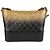 Borsa Chanel Gabrielle Hobo in capretto trapuntato nero e oro sfumato Media