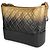 Borsa Chanel Gabrielle Hobo in capretto trapuntato nero e oro sfumato Media - vista 3