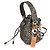 Fendi Mini Mon Tresor in jacquard marrone Interlace Canvas - vista 2