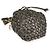Fendi Mini Mon Tresor in jacquard marrone Interlace Canvas - vista 6