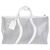 Louis Vuitton Clear Epi PVC Wavy Keepall Bandoulière 50 Bianco