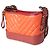 Piccola borsa hobo Gabrielle Chanel in pelle di vitello invecchiata chevron arancione e rossa Rosso - vista 3