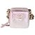 Clutch Chanel Coco Punk em pele de cordeiro metalizada matelassê com corrente Metálico