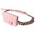 Chanel Gürteltasche aus rosa gestepptem Lammleder mit eleganter Kette Pink - Ansicht 2