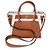 Louis Vuitton On My Side PM em couro de bezerro caramelo e shearling Marrom - vista 4