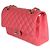 Timeless Borsa Chanel Dark Pink Quilted Caviar Medium Classic Double Flap Rosa - vista 3