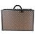 Bauletto Alzer 60 in pelle Monogram Macassar & nera Louis Vuitton Marrone