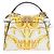 Fendi x Versace Fendace Gold Baroque & White FF Motif Mini Peekaboo