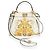 Fendi x Versace Fendace Gold Baroque & White FF Motif Mini Peekaboo - vista 3