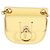 Tess Chloé Mini pochette piatta in pelle gialla Giallo
