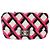Borsa Chanel Emoticon Single Flap in agnello e shearling fucsia, blu navy e bianco Rosa Multicolore - vista 7