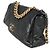 Borsa Chanel 19 Flap in agnello lucido nero grande - vista 3