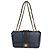 Timeless Borsa Chanel Navy Black Quilted Lambskin Medium Elegant CC Flap Bag Nero Blu - vista 2