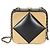 Clutch Chanel Black Lambskin Gold Metal Square CC