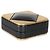 Clutch Chanel Black Lambskin Gold Metal Square CC - vista 5