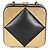 Clutch Chanel Black Lambskin Gold Metal Square CC - vista 6