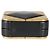 Clutch Chanel Black Lambskin Gold Metal Square CC - vista 7