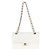 Timeless Borsa Chanel Small Classic Double Flap in caviar trapuntato bianco - vista 2